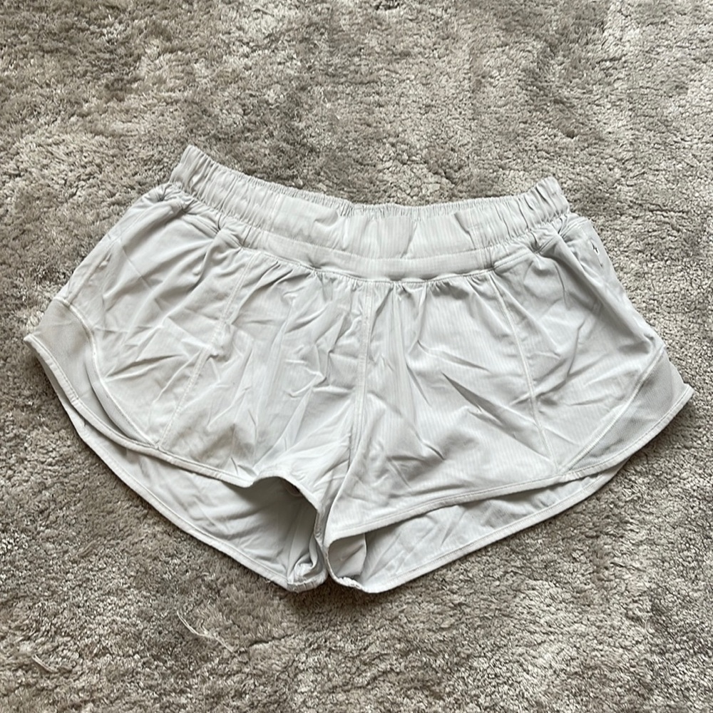 White hottie hot lululemon shorts